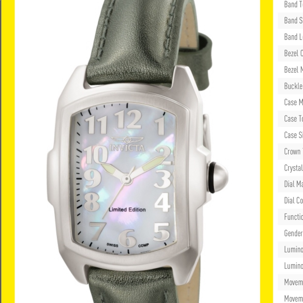 NEW Invicta 6747 Leather Lupah Swiss Watch